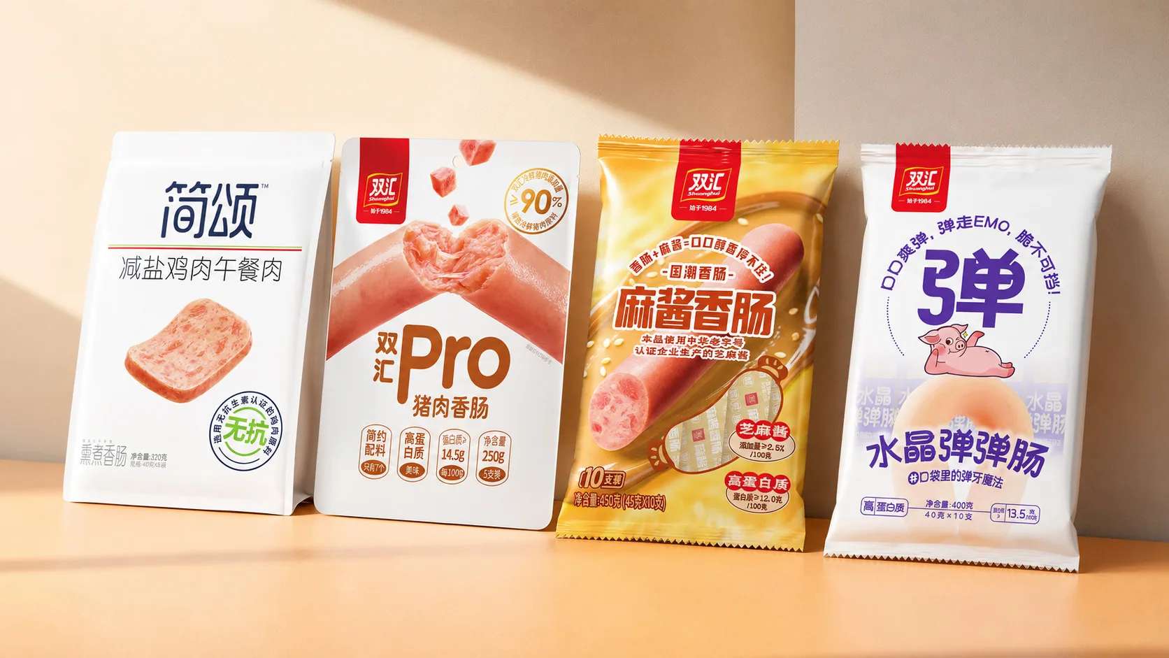 双汇香肠包装场景效果
